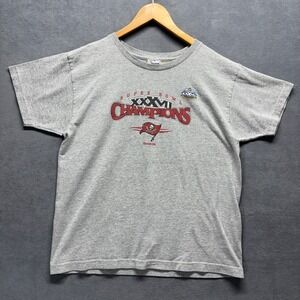 VTG 2003 Tampa Bay Buccaneers Super Bowl XXXVII Champions Reebok USA T Shirt M